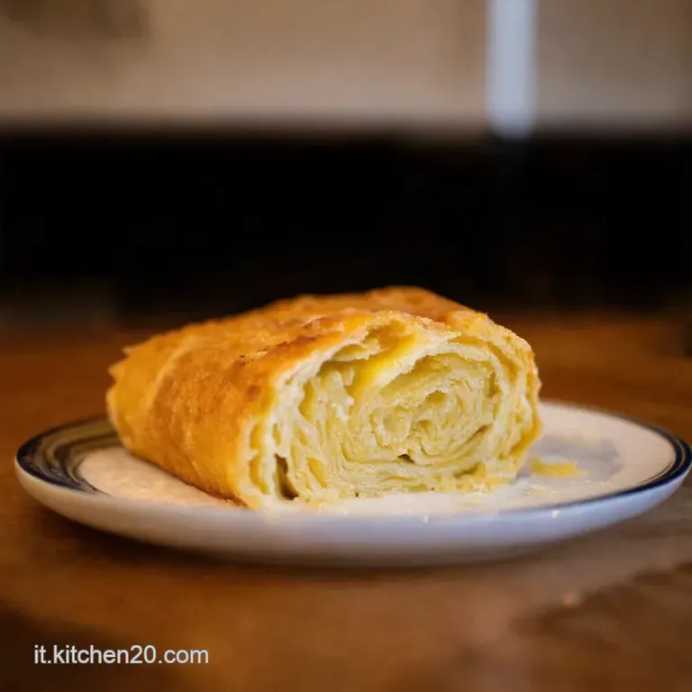 Rotolo Di Frolla Alle Mele E Crema presentation