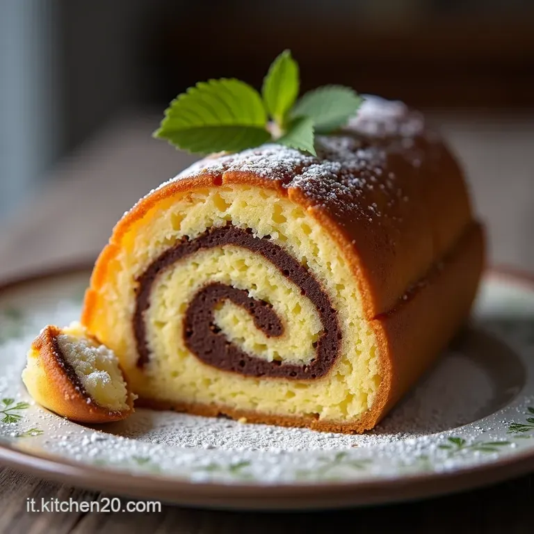 Rotolo Sacher Semplice La Classica Torta Arrotolata con Cuore di Albicocca e Cioccolato Fondente