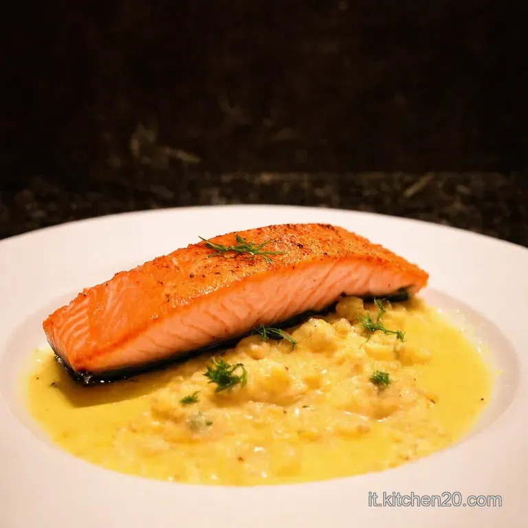 Salmone Al Forno Alla Mediterranea presentation