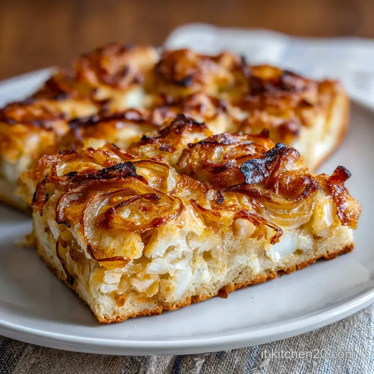 Schiacciata Alle Cipolle Facile e Croccante