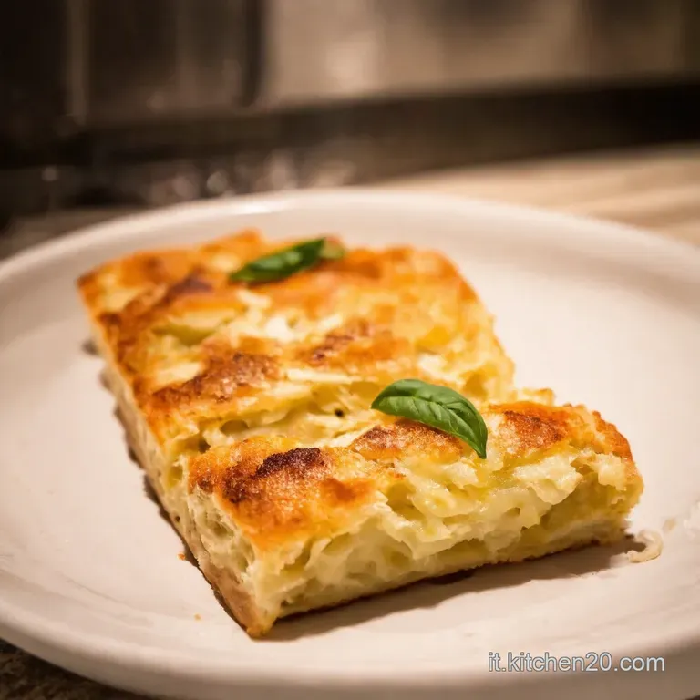 Schiacciata Rustica Friarielli E Provola presentation