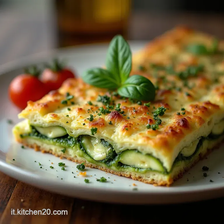 La Regina Verde Schiacciata Soffice di Zucchine e Provola Affumicata