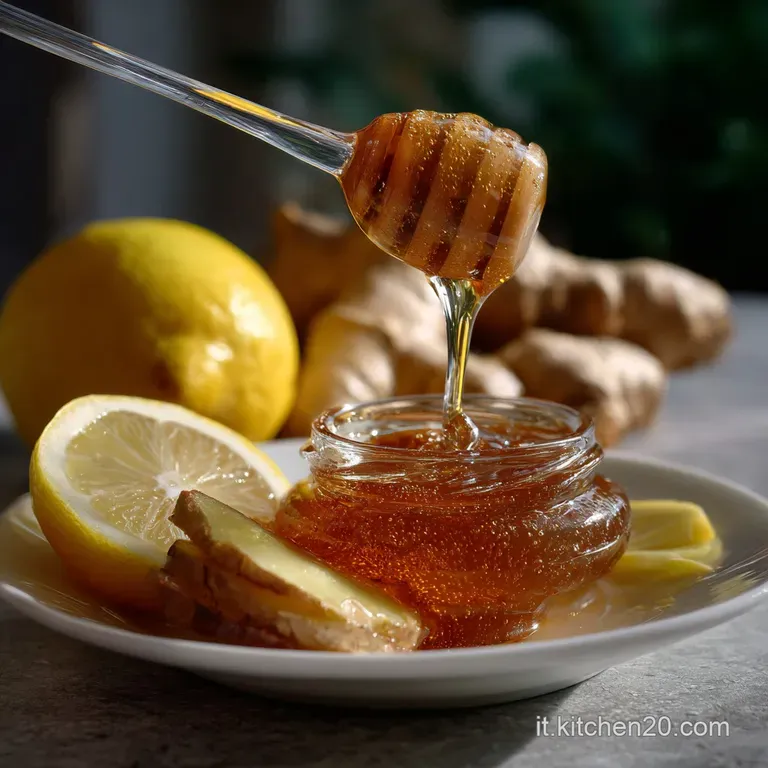 Sciroppo Miele Limone Zenzero: Elixir Naturale presentation