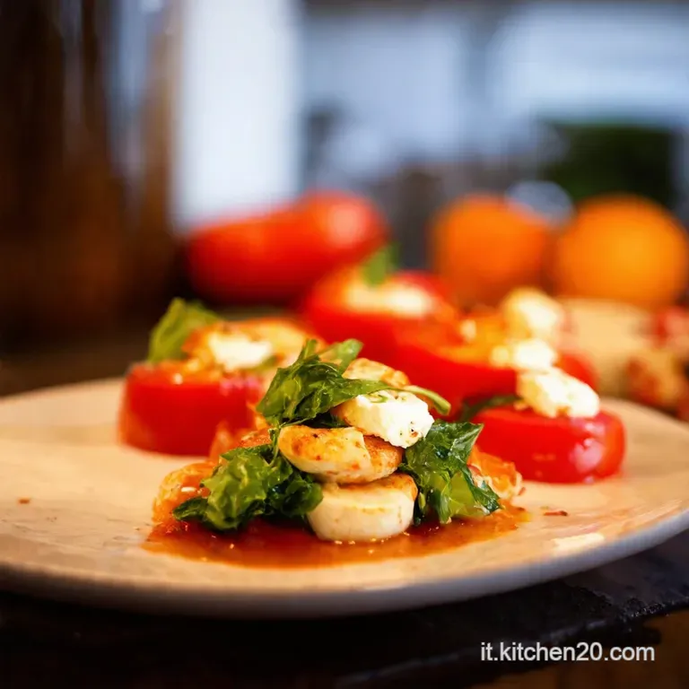 Spiedini Caprese Vegetariani Arcobaleno presentation