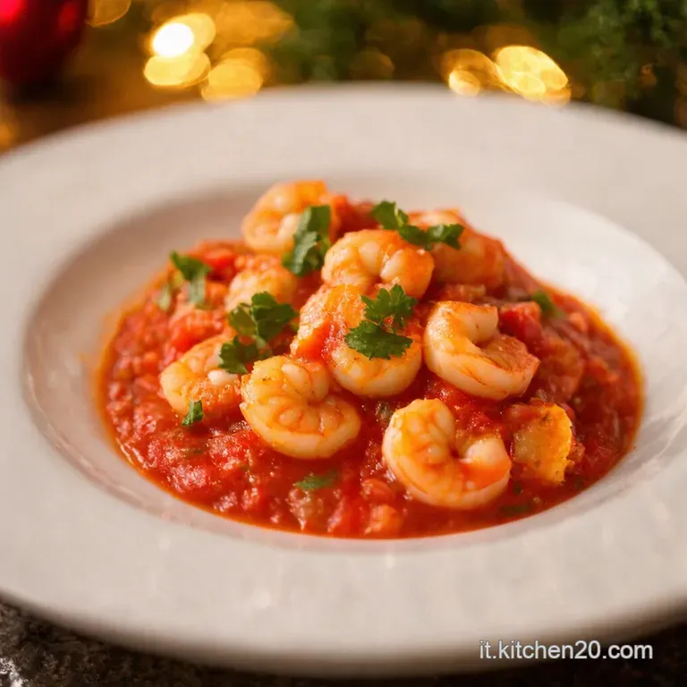 Stelline Gamberetti E Salsa Rosa Su Tartine Croccanti presentation