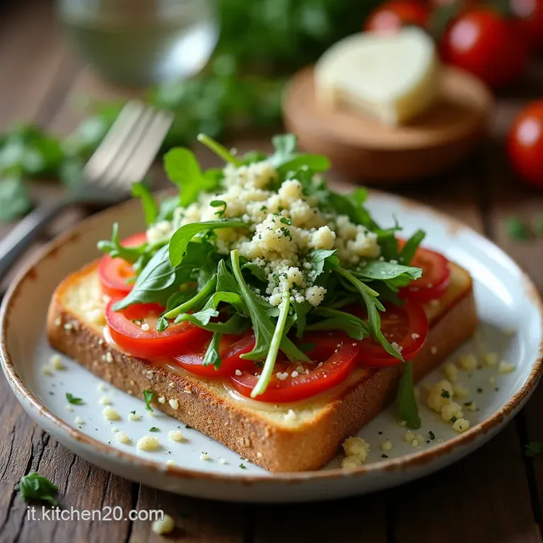 Il Brigante Croccante Toast Rivisitato con Cime di Rapa Aglio e Frizzante Pecorino