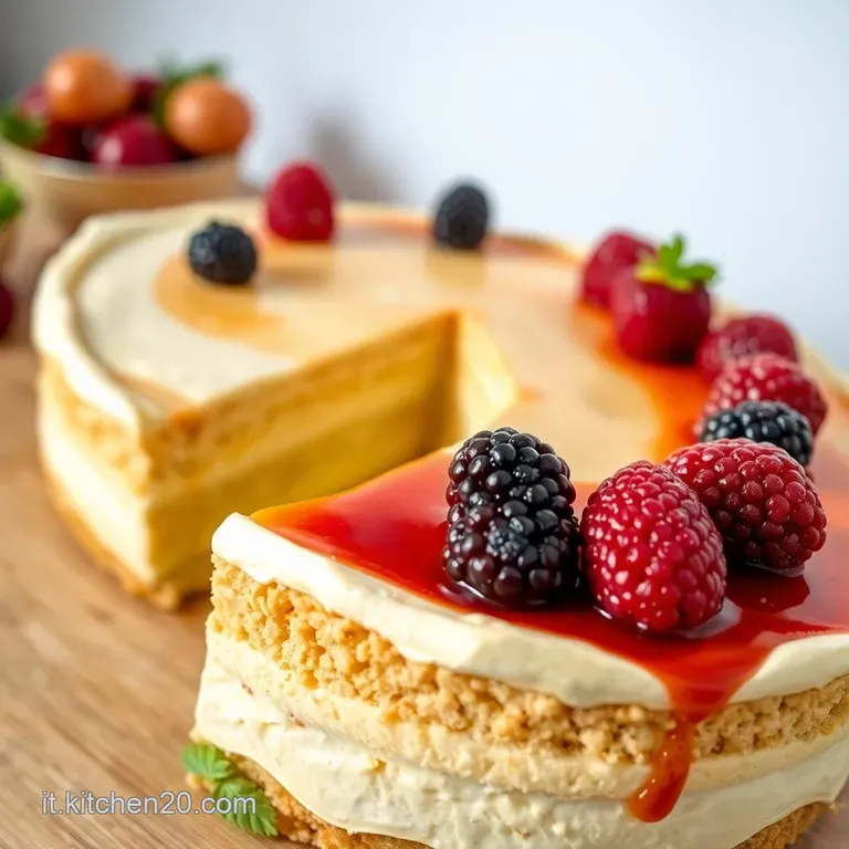 Torta Alla Panna Soffice presentation