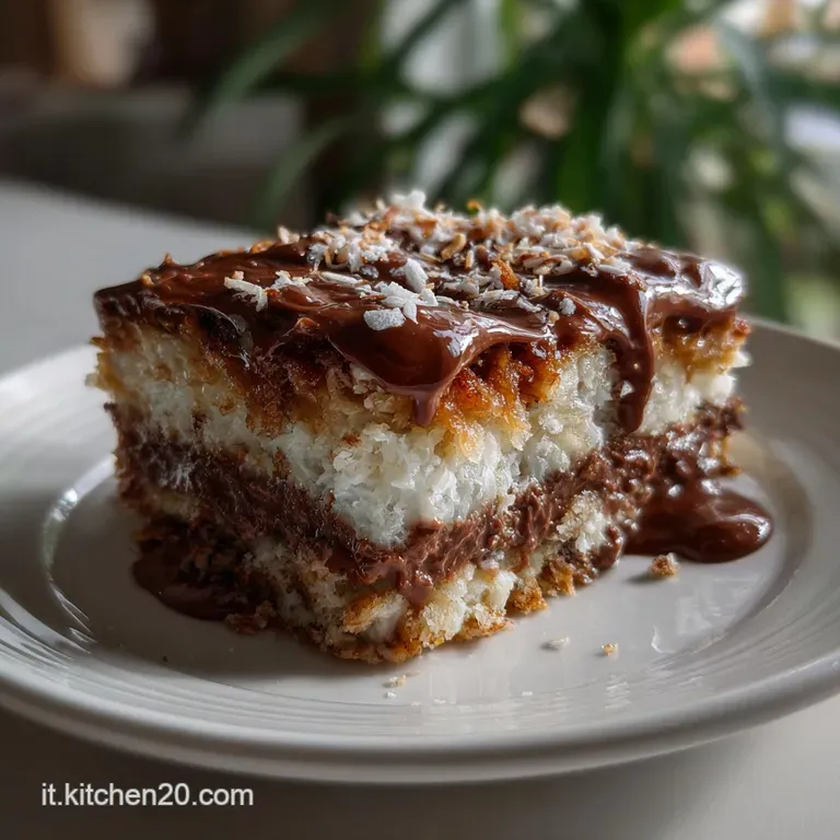 Torta Al Bicchiere Cocco E Nutella: Ricetta Veloce presentation