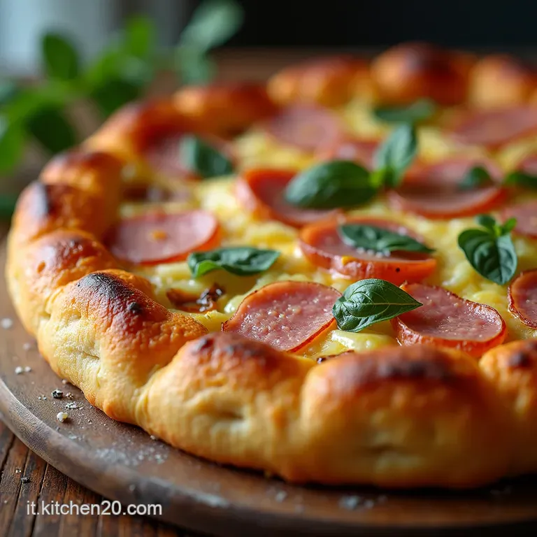 La Genovese Moderna Torta Rustica di Cavolfiore Speck e Fontina Filante