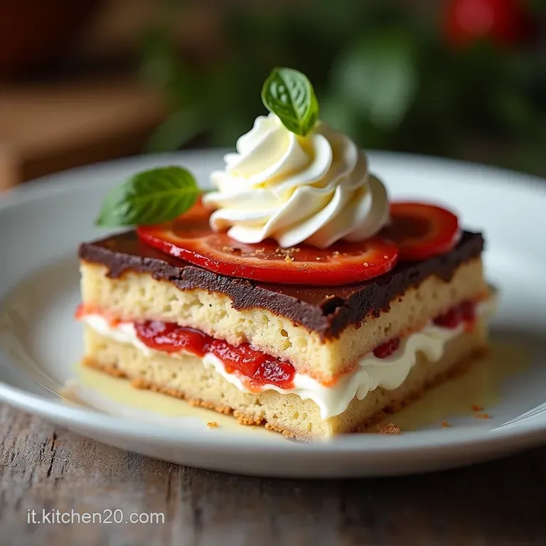 Il Sogno Leggero Torta Margherita con Pan di Spagna Classico e Crema Chantilly al Cioccolato Fondente