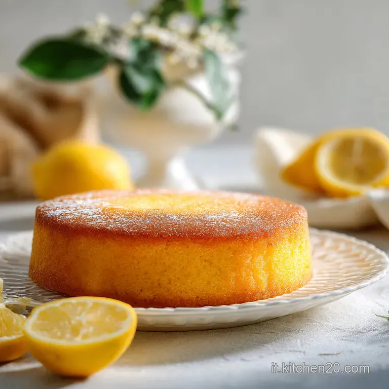 Torta Cremosa Limone Umida e Vellutata