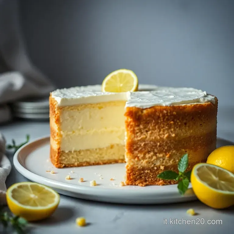 Torta Di Ricotta E Limone presentation