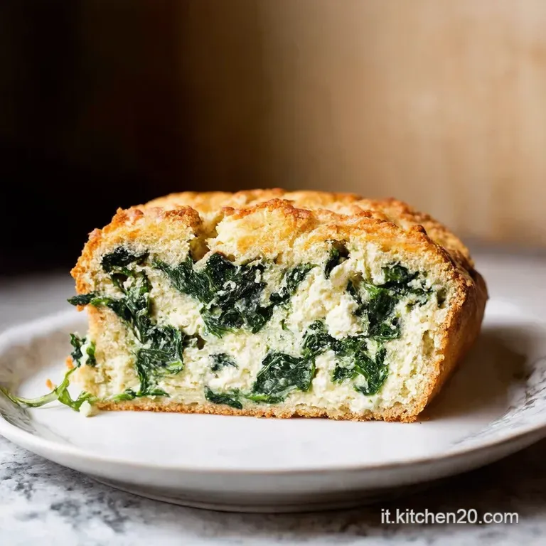 Torta Rustica Di Spinaci E Ricotta presentation