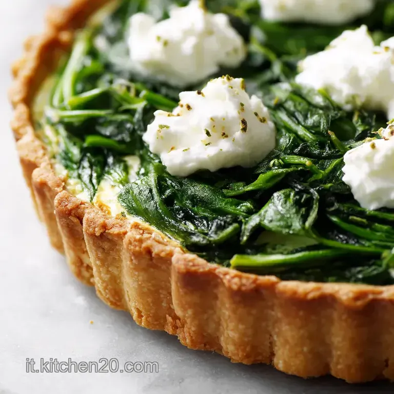 Torta Salata Ricotta E Spinaci presentation