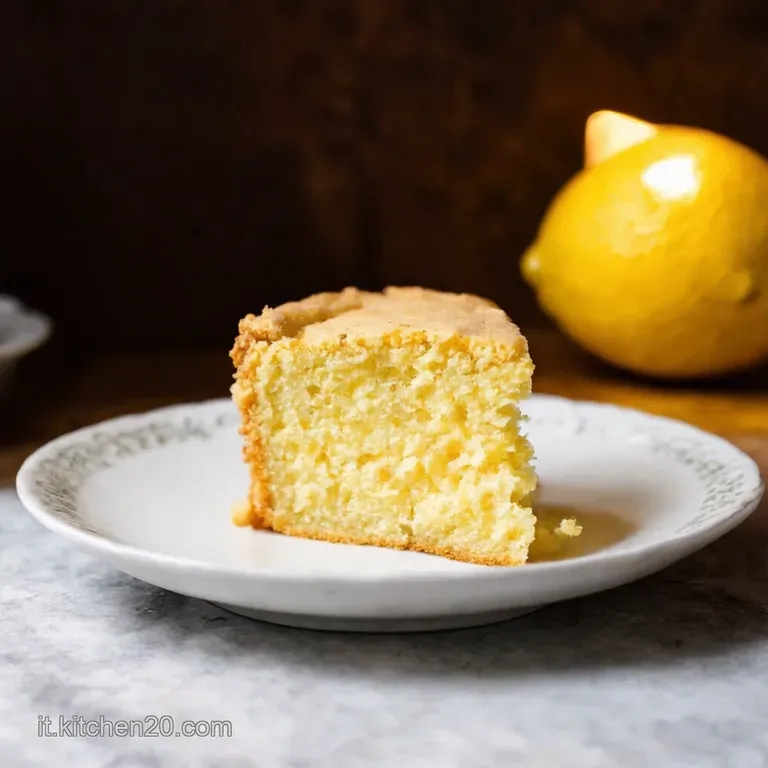 Torta Soffice Al Limone E Ricotta presentation