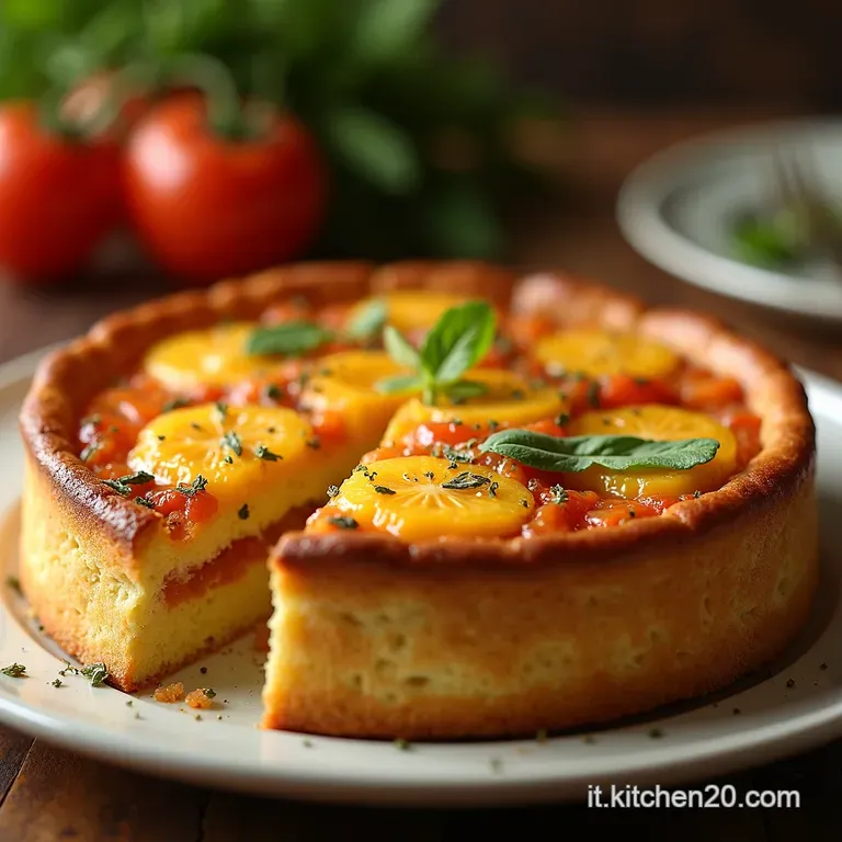 Torta Soffice Estiva Pesche Albicocche E Mandorle presentation