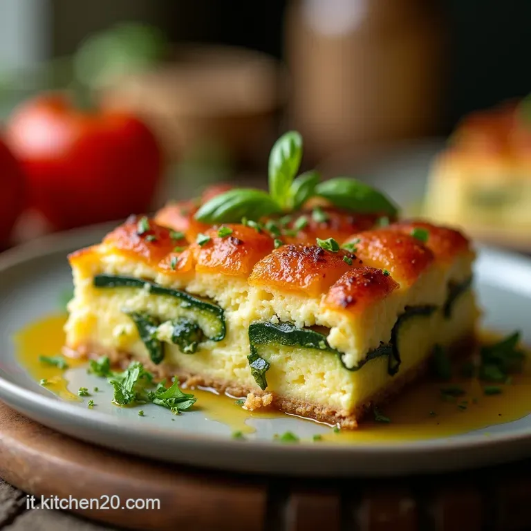 Tortino Soffice Di Zucchine E Ricotta Il Profumo Dellestate in Tavola presentation