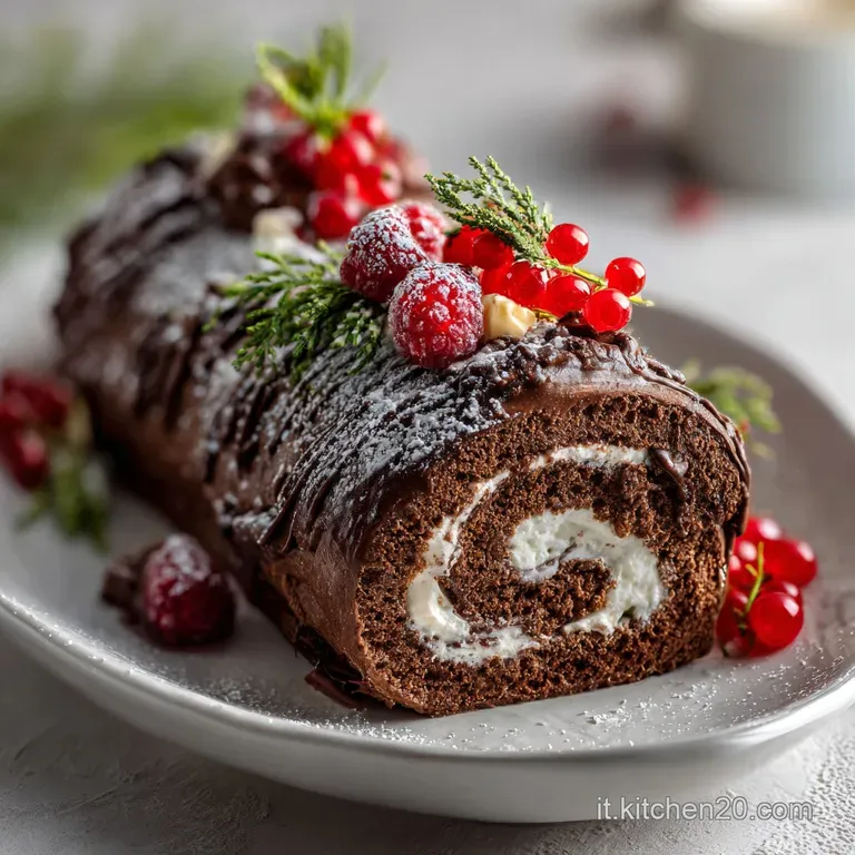 Tronchetto Di Natale Dolce Classico al Caff&egrave;