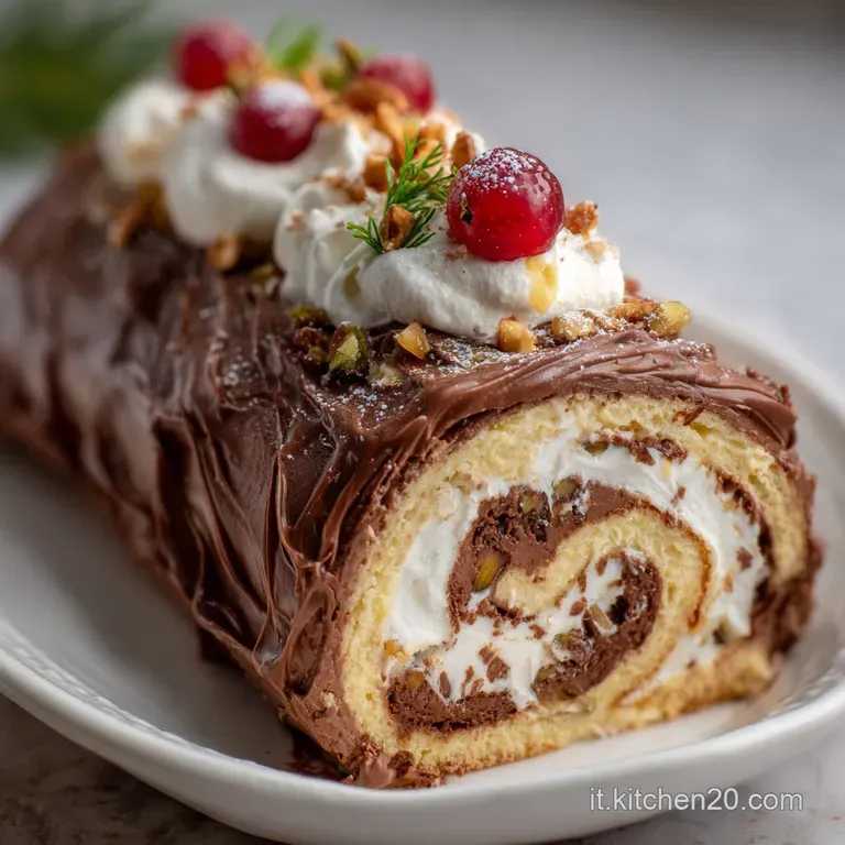 Tronco Di Natale Classico: Il Dessert Festivo presentation