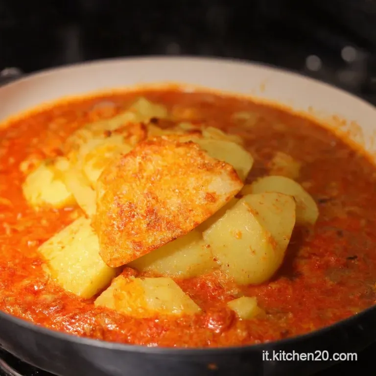 Verza Stufata Con Patate E Olive presentation