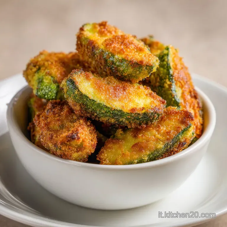 Golden zucchini halves artfully arranged, topped with melted cheese and a sprinkle of vibrant parsley.