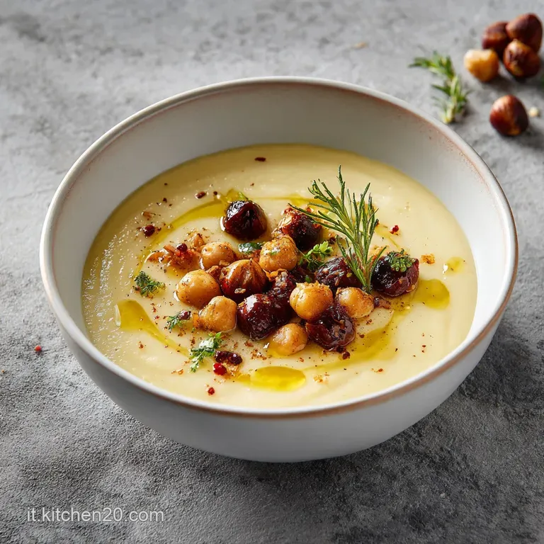 Zuppe Invernali: Vellutata di Ceci e Castagne Rustica