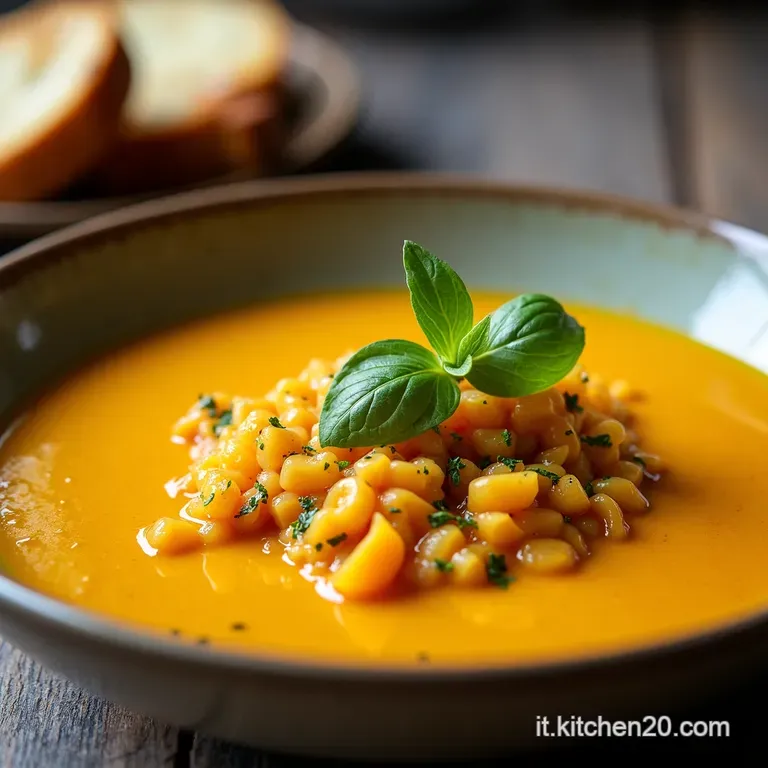 Zuppa di Zucca e Ceci alla Nonna con un tocco Aryblue